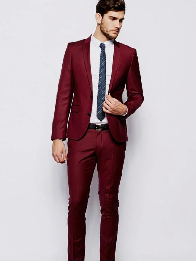 Skinny Fit Suit Oxygen Blue